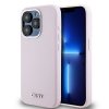DKNY DKHMP14LSMCHLP iPhone 14 Pro 6.1różowy/pink hardcase Liquid Silicone Small Metal Logo MagSafe